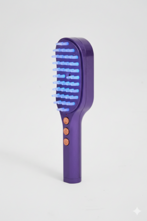 VeldaTech: İyonize Püskürtmeli ve LED Işıklı Saç Terapi Cihazı Mor